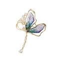 Broszka ozdobna motyl z cyrkoniami BZ209