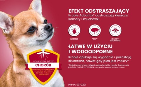Bayer Advantix Krople Na Kleszcze I Pchły 0,4ml Bayer Advantix Krople Na Kleszcze I Pchły 0,4ml