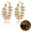 Kolczyki wiszące ozdobne - perły, cyrkinie KST3414
