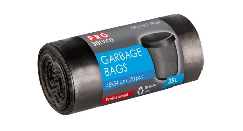 Worki Na Śmieci PRO 45x54 Czarne HD 35L 50 szt. Worki Na Śmieci PRO 45x54 Czarne HD 35L 50 szt.