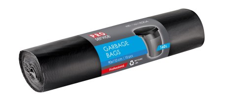 Worki Na Śmieci PRO 90x110 Czarne LD 160L 10 szt.