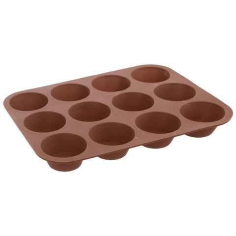 FORMA DO PIECZENIA 12 MUFFINEK BABECZEK BABECZKI SILIKONOWA BRĄZOWA SILLINIE ORION 151718 FORMA DO PIECZENIA 12 MUFFINEK BABECZEK BABECZKI SILIKONOWA BRĄZOWA SILLINIE ORION 151718