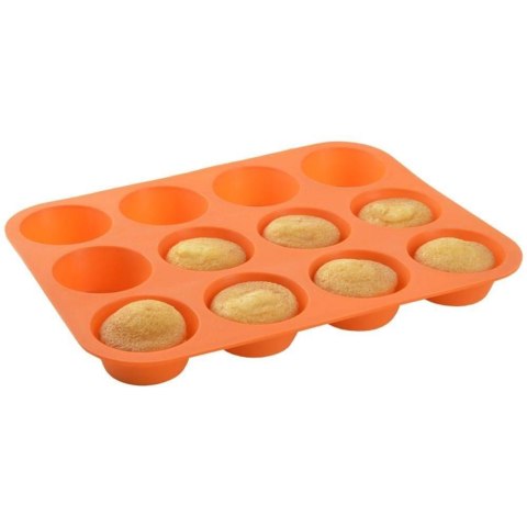 FORMA DO PIECZENIA 12 MUFFINEK BABECZEK BABECZKI SILIKONOWA POMARAŃCZOWA SILLINIE ORION 151719 FORMA DO PIECZENIA 12 MUFFINEK BABECZEK BABECZKI SILIKONOWA POMARAŃCZOWA SILLINIE ORION 151719