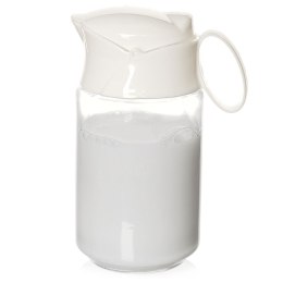 MLECZNIK SZKLANY Z UCHWYTEM DZBANUSZEK DZBANEK NA MLEKO 235ML ORION 155302