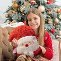 Poduszka Święty Mikołaj piękna welurowa 35 cm PDS15