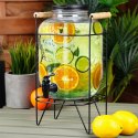 SŁÓJ SŁOIK DO NAPOJÓW Z KRANIKIEM I STOJAKIEM CZARNYM KRAN NA NAPOJE WODĘ LEMONIADĘ 5.5L VILDE 139601 SŁÓJ SŁOIK DO NAPOJÓW Z KRANIKIEM I STOJAKIEM CZARNYM KRAN NA NAPOJE WODĘ LEMONIADĘ 5.5L VILDE 139601