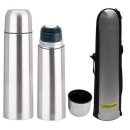 TERMOS STAL NIERDZ. 0.5L + POKROWIEC MAESTRO MR-1633-50