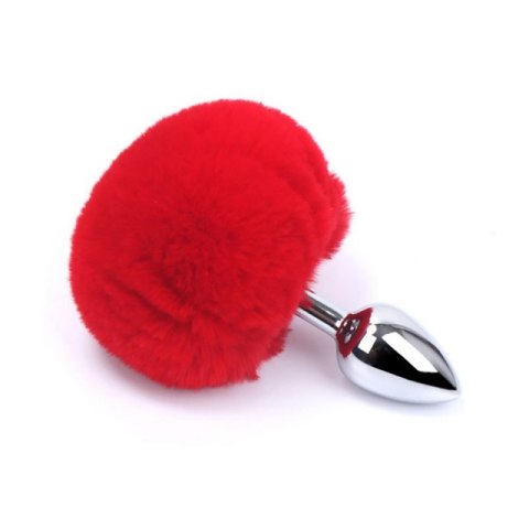 BUTT PLUG red bunny tail BUTT PLUG red bunny tail