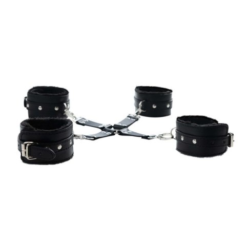 Black hogtie with comfy wrist and ankle cuffs Black hogtie with comfy wrist and ankle cuffs