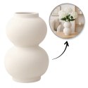 Ceramiczny wazon w pudełku, styl minimalistyczny 20,5×13,5cm - WAZ05