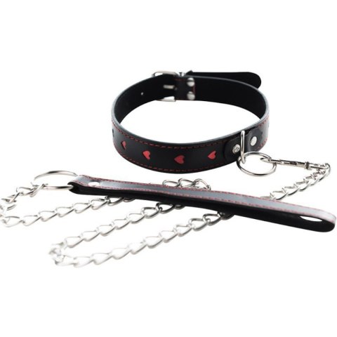 Collar with detachable leash Collar with detachable leash