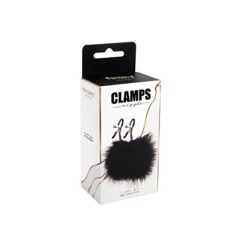 Feather nipple clamps with adjustable
pressure, and soft comfortable pads Feather nipple clamps with adjustable
pressure, and soft comfortable pads