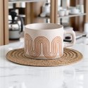 Kubek ceramiczny, geometryczny wzór, 250ml - KB29