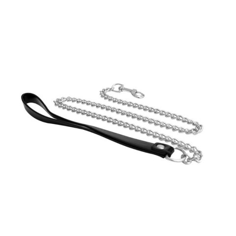 Metal and leather chain leash Metal and leather chain leash