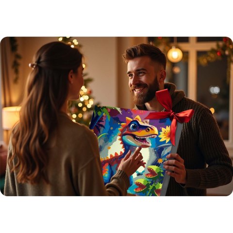 Obraz do malowania po numerach 40x50 cm Massido Dino Obraz do malowania po numerach 40x50 cm Massido Dino