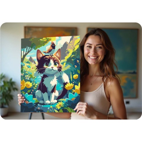 Obraz do malowania po numerach 40x50 cm Massido Kotek Obraz do malowania po numerach 40x50 cm Massido Kotek