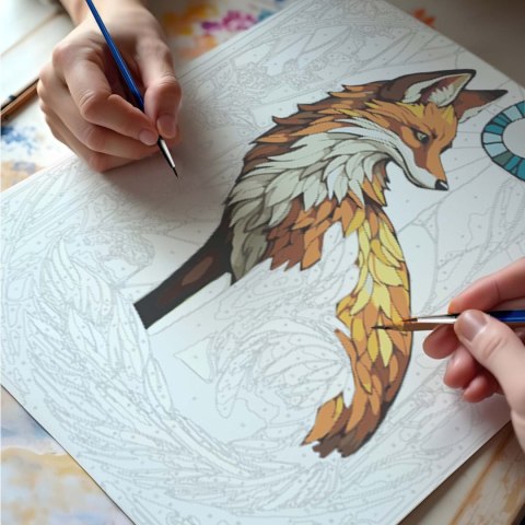 Obraz do malowania po numerach 40x50 cm Massido Lisek Obraz do malowania po numerach 40x50 cm Massido Lisek