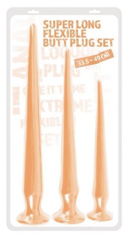 Super Long Butt Plug Set flesh