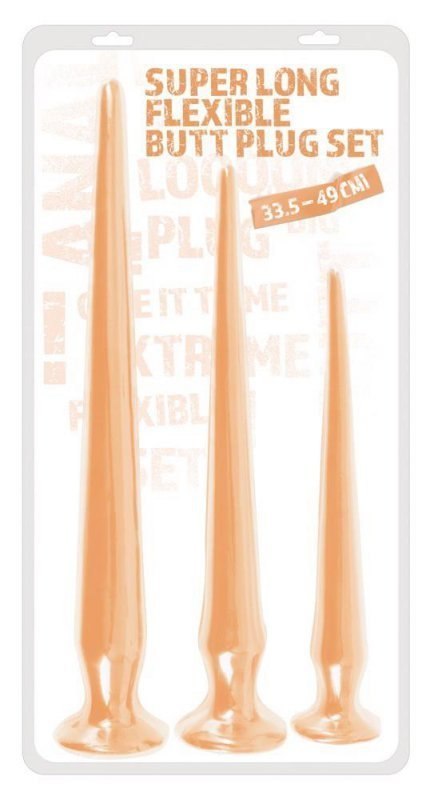 Super Long Butt Plug Set flesh Super Long Butt Plug Set flesh