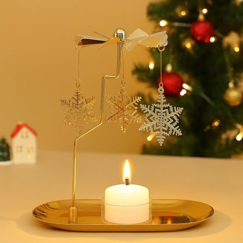 Świecznik VIRELA z karuzelą, w pudełku 17,8х18,5cm - SW08