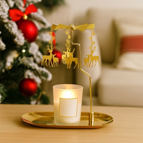 Świecznik VIRELA z karuzelą, w pudełku 17,8х18,5cm - SW09