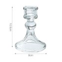 Świecznik dekoracyjny, szklany Glamour 10 cm - SW13
