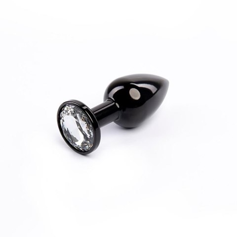 Black Butt Plug with White Diamond Black Butt Plug with White Diamond