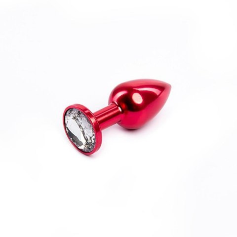 Red Butt Plug with White Diamond Red Butt Plug with White Diamond