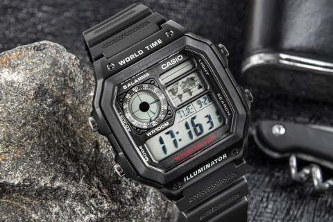 Zegarek Męski CASIO AE-1200WH-1AVDF + BOX Zegarek Męski CASIO AE-1200WH-1AVDF + BOX