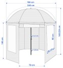 PARASOL WĘDKARSKI NAMIOT Z OSŁONĄ JUKON MASKUJĄCY