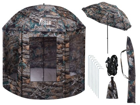 PARASOL WĘDKARSKI NAMIOT Z OSŁONĄ JUKON MASKUJĄCY