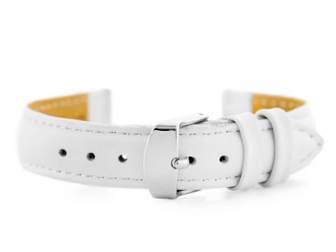 Pasek skórzany do zegarka W83L - biały - 18mm Pasek skórzany do zegarka W83L - biały - 18mm