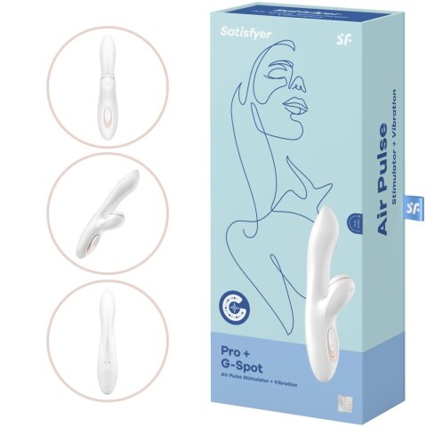 Wibrator Pro+ G-Spot I Łechtaczka Silne Wibracje 2w1 Stymulator Masażer