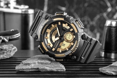 Zegarek Męski CASIO AEQ-110BW-9AVDF + BOX Zegarek Męski CASIO AEQ-110BW-9AVDF + BOX