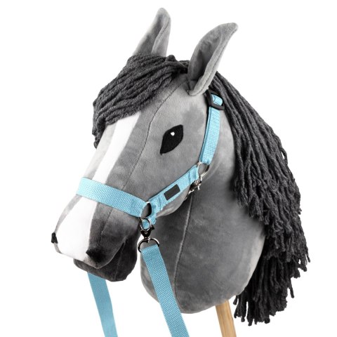 Zestaw Skippi - Hobby Horse Szary i dodatkowy Kantar - błękitny Zestaw Skippi - Hobby Horse Szary i dodatkowy Kantar - błękitny
