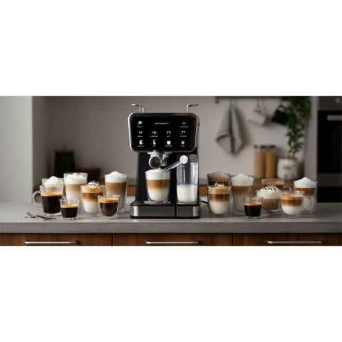 Ekspres do kawy kolbowy spieniacz do mleka 20 bar Berdsen BD-773 czarny Ekspres do kawy kolbowy spieniacz do mleka 20 bar Berdsen BD-773 czarny