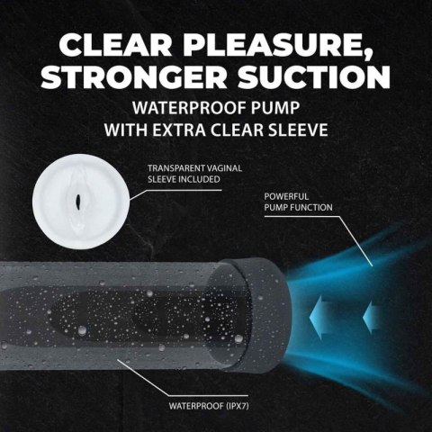 Engage - Automatic Waterproof Penis Pump and Masturbator - Gun Metal