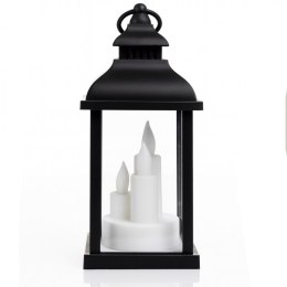 Lampion dekoracyjny LED z imitacją świec 10 x 22 cm - LAMP52CZ