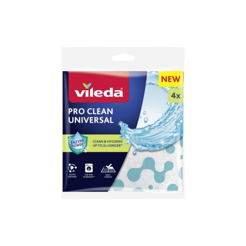 Ściereczka uniwersalna z enzymami Vileda Pro Clean 4 szt. Ściereczka uniwersalna z enzymami Vileda Pro Clean 4 szt.