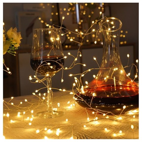 Zewnętrzne/wewnętrzne lampki choinkowe ryż 500 LED 17m, barwa ciepłe białe do dekoracji LAMP60CB