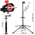 STOJAK SERWISOWY NA ROWER 188 CM REGULOWANY OB ROTOWY