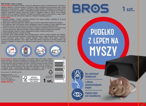 BROS - Pudełko z Lepem Na Myszy BROS - Pudełko z Lepem Na Myszy