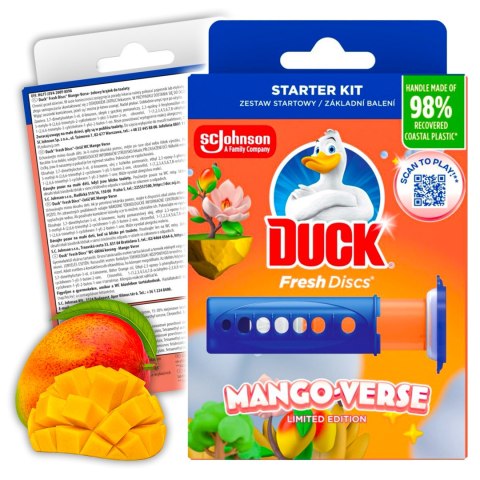 Duck Fresh Discs Mango Verse - Żelowy Krążek Do Toalety 36ml + Aplikator