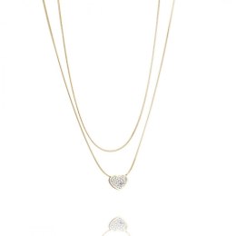 Naszyjnik stal szlachetna pozłacana 14k złotem NST1488