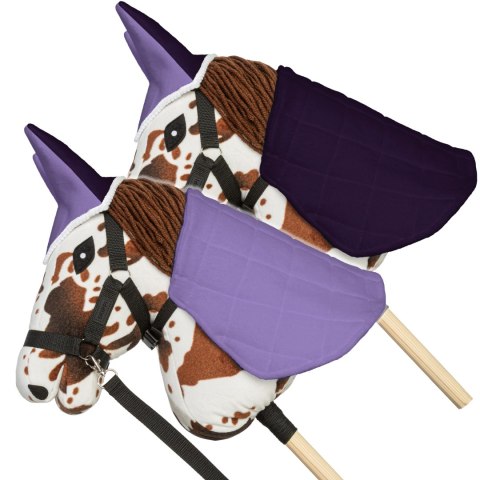 Zestaw Skippi - Hobby Horse Gniado - srokaty - Derka wrzos i śliwka Zestaw Skippi - Hobby Horse Gniado - srokaty - Derka wrzos i śliwka