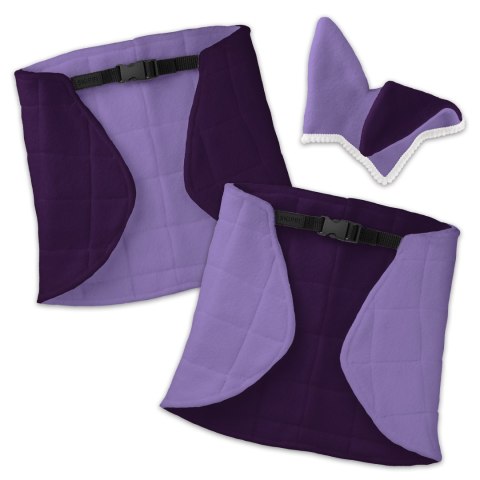 Zestaw Skippi - Hobby Horse Gniado - srokaty - Derka wrzos i śliwka Zestaw Skippi - Hobby Horse Gniado - srokaty - Derka wrzos i śliwka