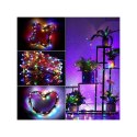 Zewnętrzne/wewnętrzne lampki choinkowe drucik 1000 LED 100m, barwa multikolor do dekoracji LAMP35MULTI