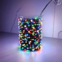 Zewnętrzne/wewnętrzne lampki choinkowe drucik 1000 LED 100m, barwa multikolor do dekoracji LAMP35MULTI