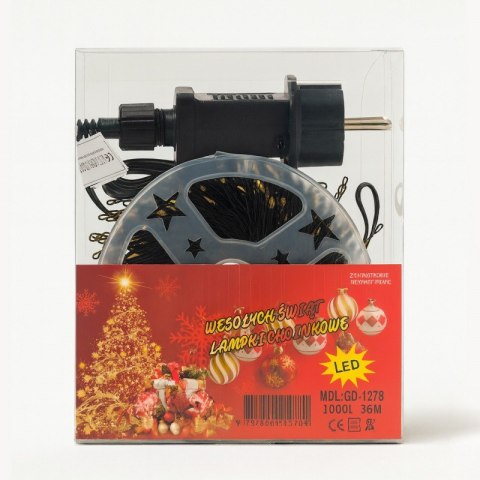 Zewnętrzne/wewnętrzne lampki choinkowe ryż 450 LED 13,5m, barwa ciepłe białe LAMP59CB