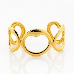 Bransoletka na rękę stal chirurgiczna pozłacana złotem BST1579